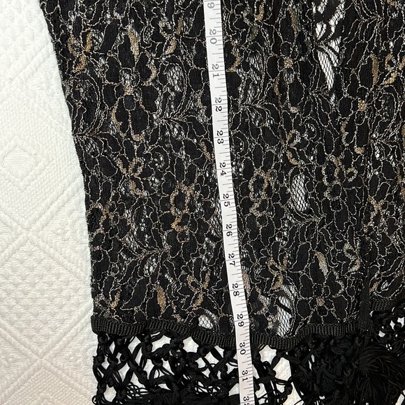 Forever 21 Medium Black/Gold Lacy Kimono - Picture 10 of 11